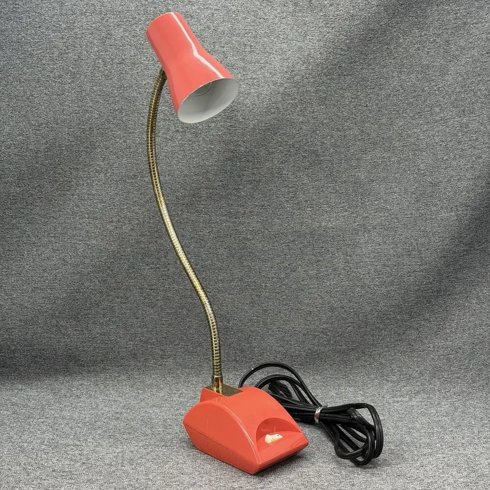 Vintage Riviera Gooseneck Desk Lamp Space Age 1970s New Japan Electric Light